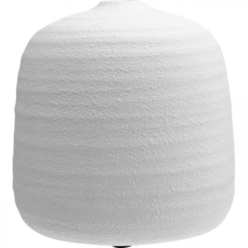 Product Flower Vase, Ceramic Vase, Decorative Vase White Ø22cm H22.5cm