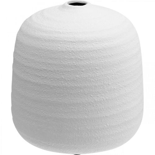 Product Flower Vase, Ceramic Vase, Decorative Vase White Ø22cm H22.5cm