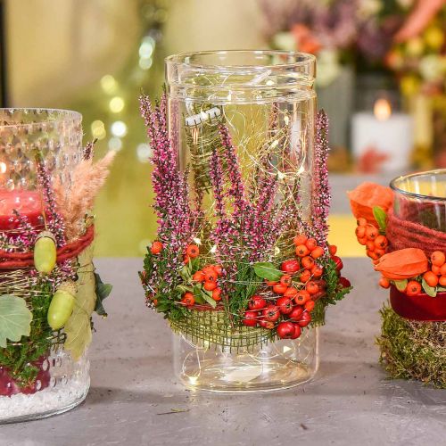 Product Flower vase, glass cylinder, glass vase round Ø10cm H16.5cm
