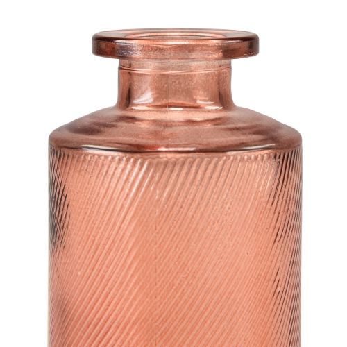 Product Flower vase mini glass decoration retro H13cm orange 4pcs