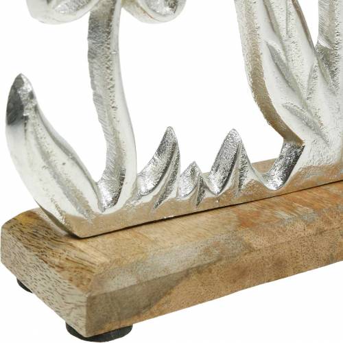 Floristik24 Spring decoration flower meadow base mango wood stand table decoration