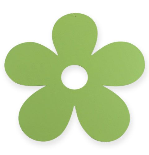 Floristik24 Wooden flower for hanging Ø25cm green