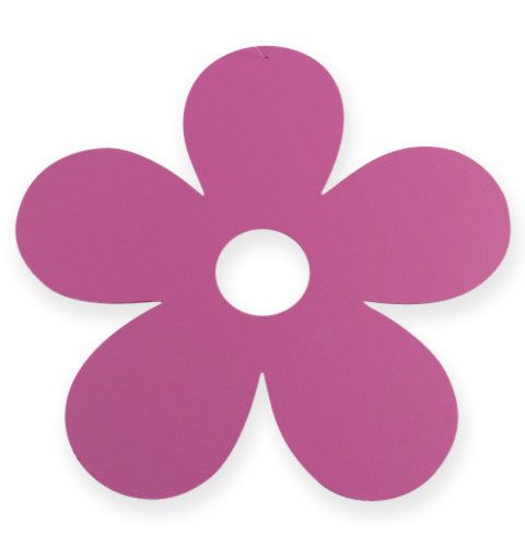 Floristik24 Wooden flower for hanging Ø25cm Pink