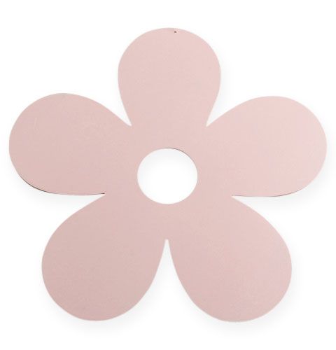 Floristik24 Wood flower for hanging Ø25cm pink