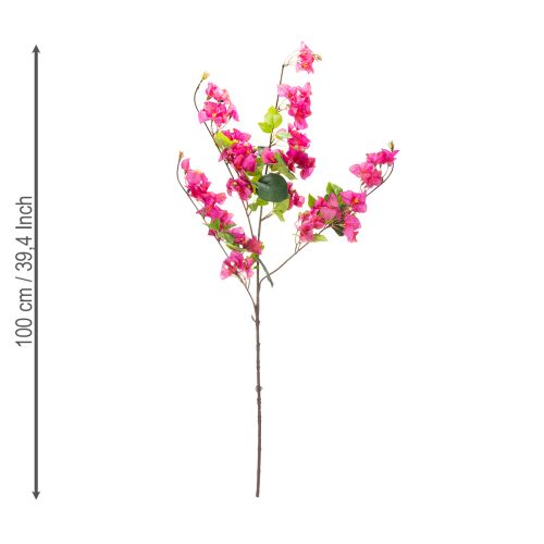Product Artificial bougainvillea flower branch for spring decoration, 100cm