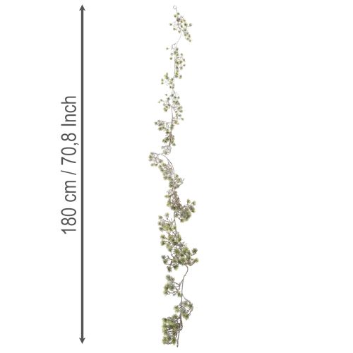 Kunststoff Artificial Bonsai Garland with Snow Effect 180cm for Indoor Winter Decoration | Floristik24.co.uk
