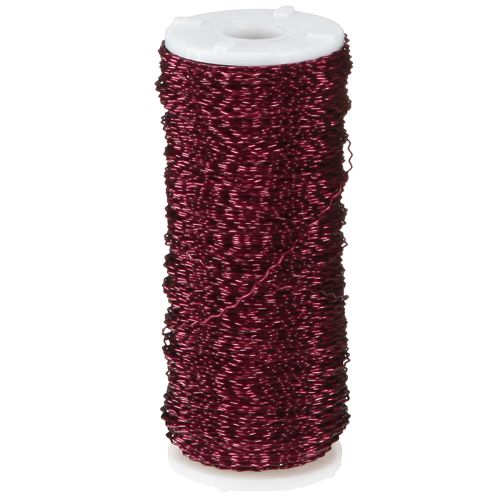 Product Bouillon effect wire Ø0.30mm 140m Bordeaux