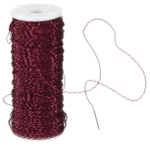 Product Bouillon effect wire Ø0.30mm 140m Bordeaux
