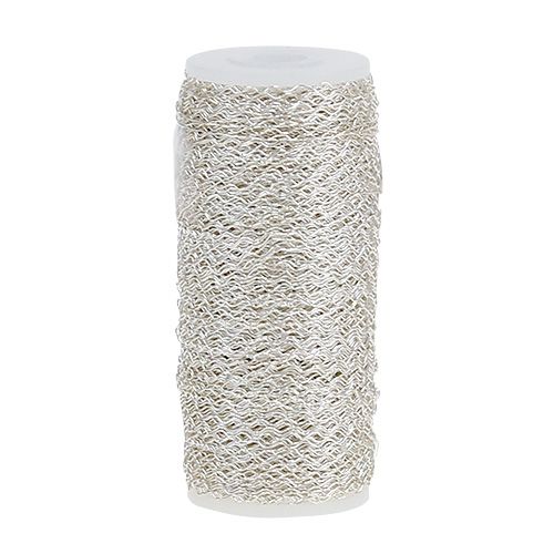 Floristik24 Bouillon effect wire 100g silver