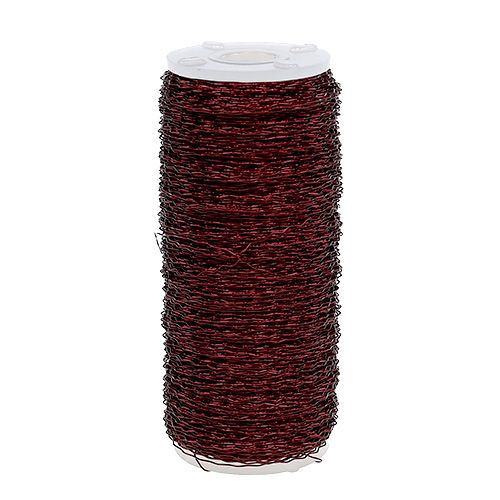 Floristik24 Bouillon effect wire Ø0.30mm 140m Bordeaux