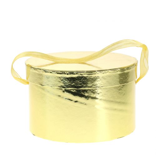 Floristik24 Flower box Gold Ø14/16cm 2pcs
