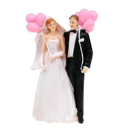 Floristik24 Bridal couple with balloons 14cm