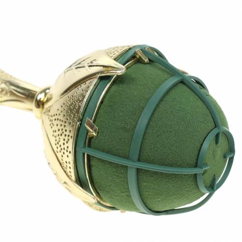 Floristik24 Bridal bouquet holder Elegant Gold floral foam 2 pcs