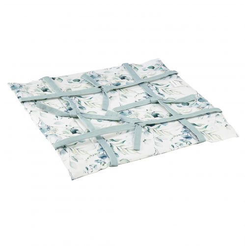 Product Bread basket fabric eucalyptus utensil white green 20x20x7cm