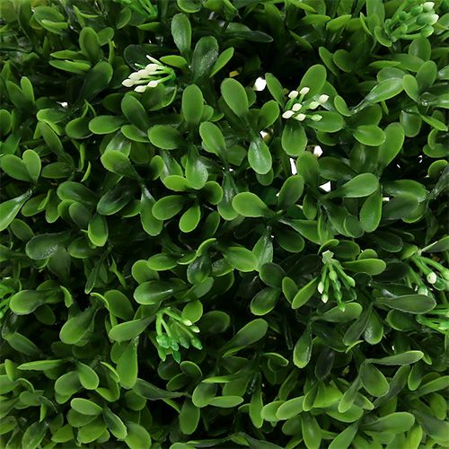 Floristik24 Boxwood Ball with Flowers Decorative Ball Green Ø18cm 1 pc