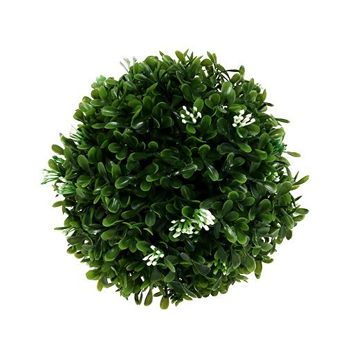 Floristik24 Boxwood ball with flowers green decorative ball Ø15cm 1pc