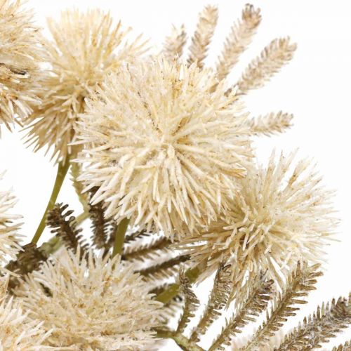 Product Artificial Thistle Cream Drylook Globe Thistle 33cm 3pcs