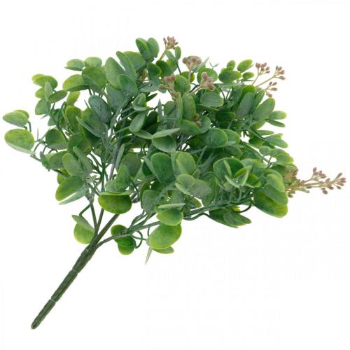 Product Wedding decoration eucalyptus branches with flowers decorative bouquet green, pink 26cm