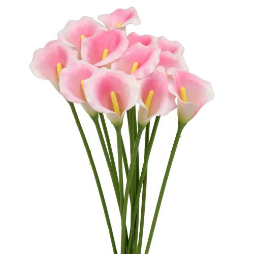 Floristik24 Calla deco flower pink 57cm 12pcs