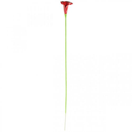 Product Calla Red burgundy artificial flowers in bunch 57cm 12 pcs