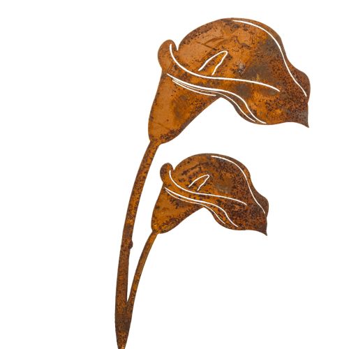Rusty Metal Calla Lily Garden Stakes – Set of 6, 25cm buy online | Floristik24.co.uk