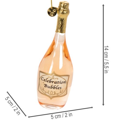 Glass Champagne Bottle and