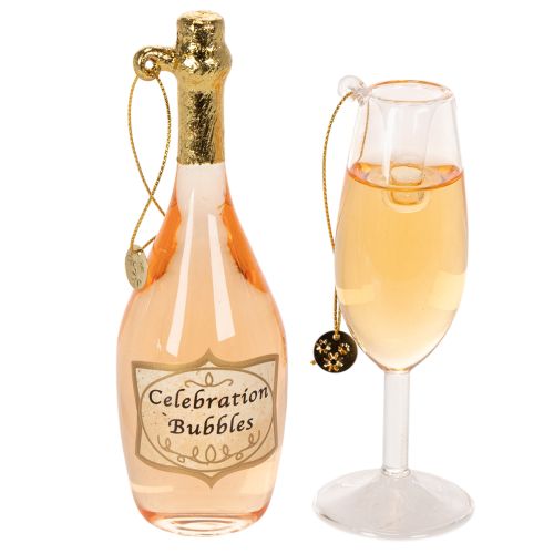 Glass Champagne Bottle and