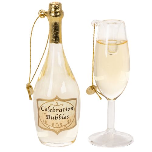 Champagne bottle and champagne