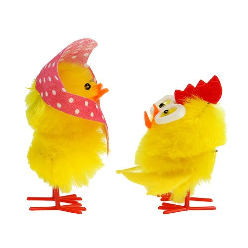 Floristik24 Chenille chicks 5cm yellow 6pcs