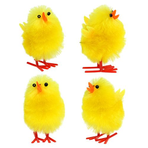 Floristik24.co.uk Chenille chicks 5cm yellow 10pcs872615