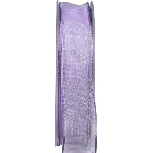 Chiffon ribbon organza ribbon organza purple 25mm 20m