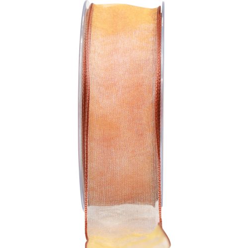 Floristik24 Chiffon ribbon organza ribbon organza orange 40mm 20m