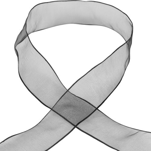 Product Chiffon ribbon organza ribbon organza black 40mm 20m