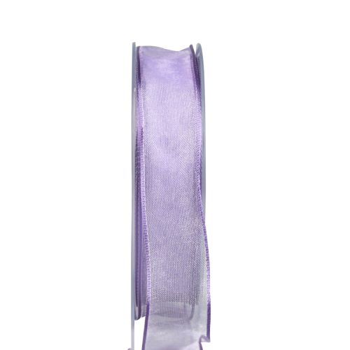 Floristik24 Chiffon ribbon organza ribbon decorative ribbon organza purple 15mm 20m