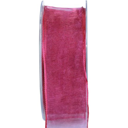Chiffon ribbon organza ribbon decorative ribbon organza purple 40mm 20m