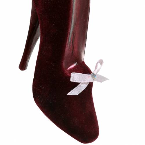 Floristik24 Christmas Tree Pumps Bordeaux 11cm 2pcs