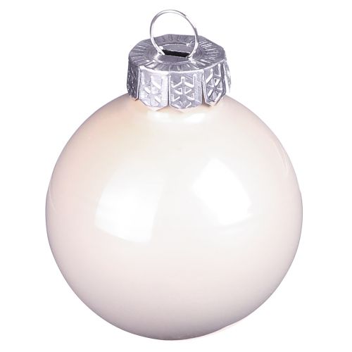 Christmas tree balls glass tree balls Berry Mix Ø5cm 24 pcs Berry Pink Beige cream shiny | Floristik24.co.uk