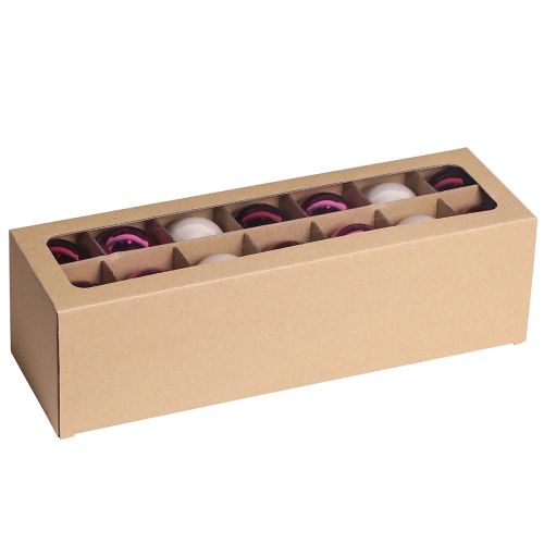 Christmas tree balls glass tree balls Berry Mix Ø5cm 24 pcs Berry Pink Beige cream shiny | Floristik24.co.uk