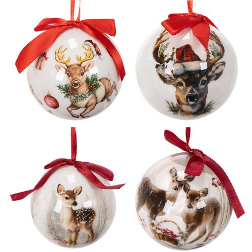 Set of 4 Plastic Christmas