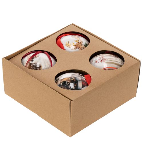 Set of 4 Plastic Christmas