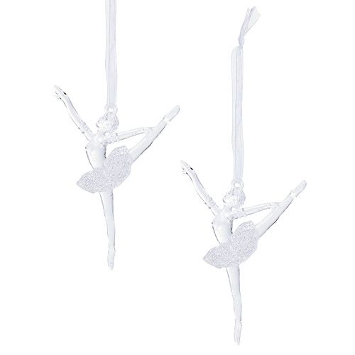 Floristik24 Christmas Tree Decoration Ballerina 10cm 12pcs