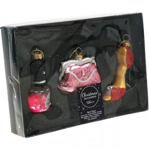 Product Christmas tree decorations nail polish handbag women&#39;s shoe 3pcs