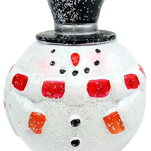 Floristik24 Christmas tree decorations Santa, snowman plastic Ø8cm 2pcs