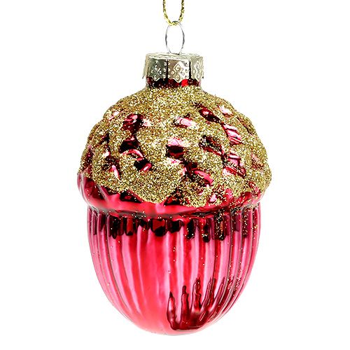 Product Christmas tree decorations acorn to hang 8cm ass. 4p