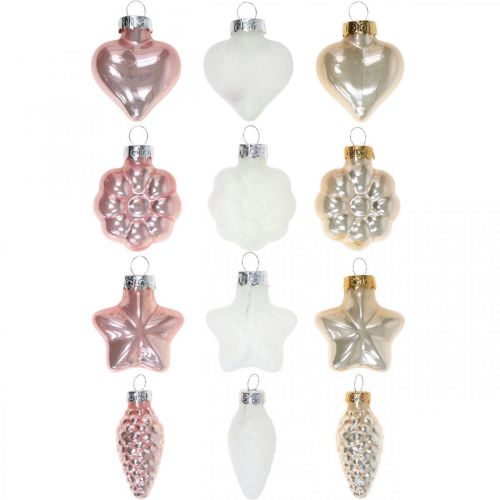 Product Christmas tree decorations glass Christmas tree decorations pastel 12 pieces