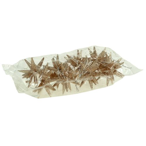 Floristik24 Christmas tree decorations glitter stars 7.5cm 8pcs gold