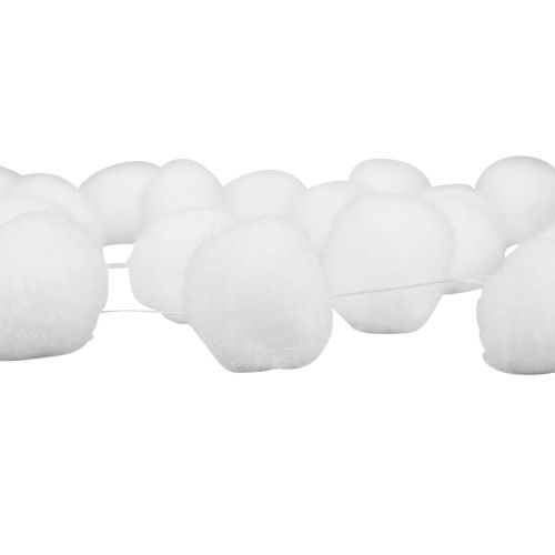 Floristik24 Christmas tree decoration snowball garland decoration white 185cm