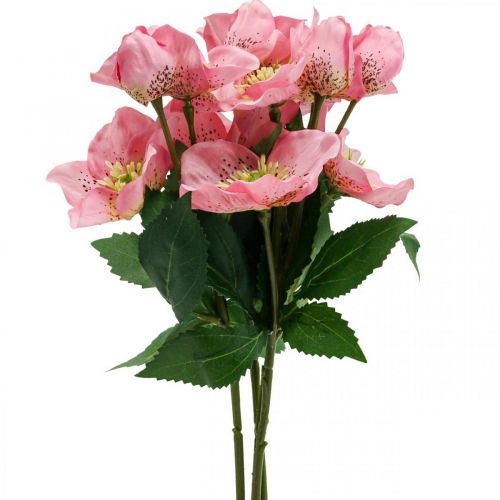 Floristik24 Christmas rose, lenten rose, hellebore, artificial plants pink L34cm 4pcs