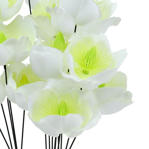Product Christmas Rose on Wire White 50 Pcs