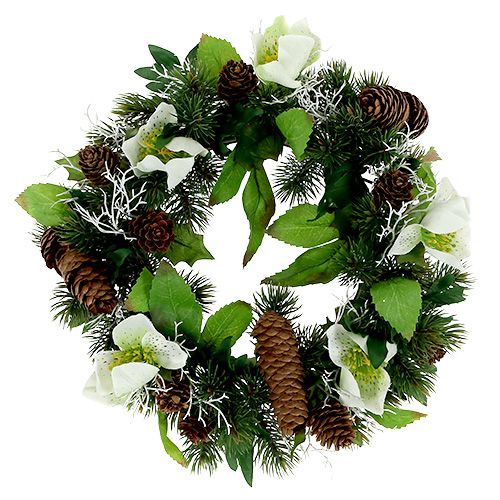 Floristik24 Christmas rose wreath Ø30cm